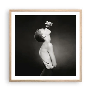 Affiche dans un chêne clair - Poster - Elégance excentrique - 60x60 cm