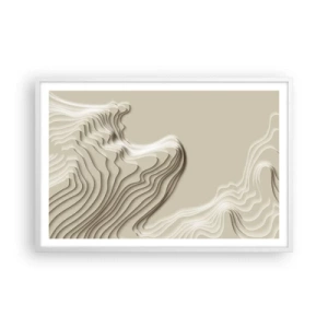 Affiche dans un cadre blanc - Poster - Topographie artistique - 91x61 cm