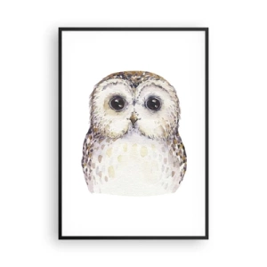 Affiche dans un cadre noir - Poster - Regarde-moi dans les yeux - 70x100 cm