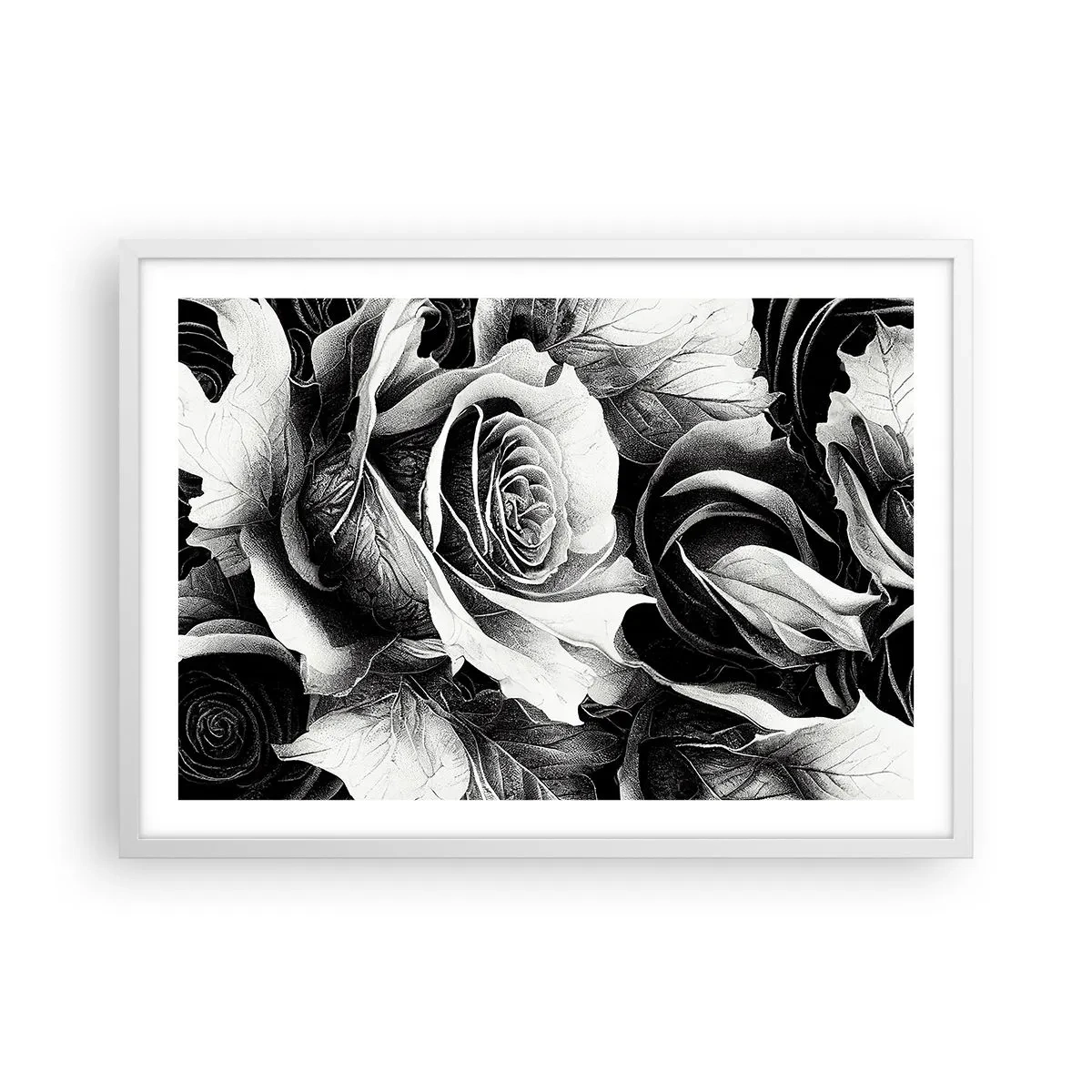 Affiche dans un cadre blanc - Poster - Toujours une reine - 70x50 cm