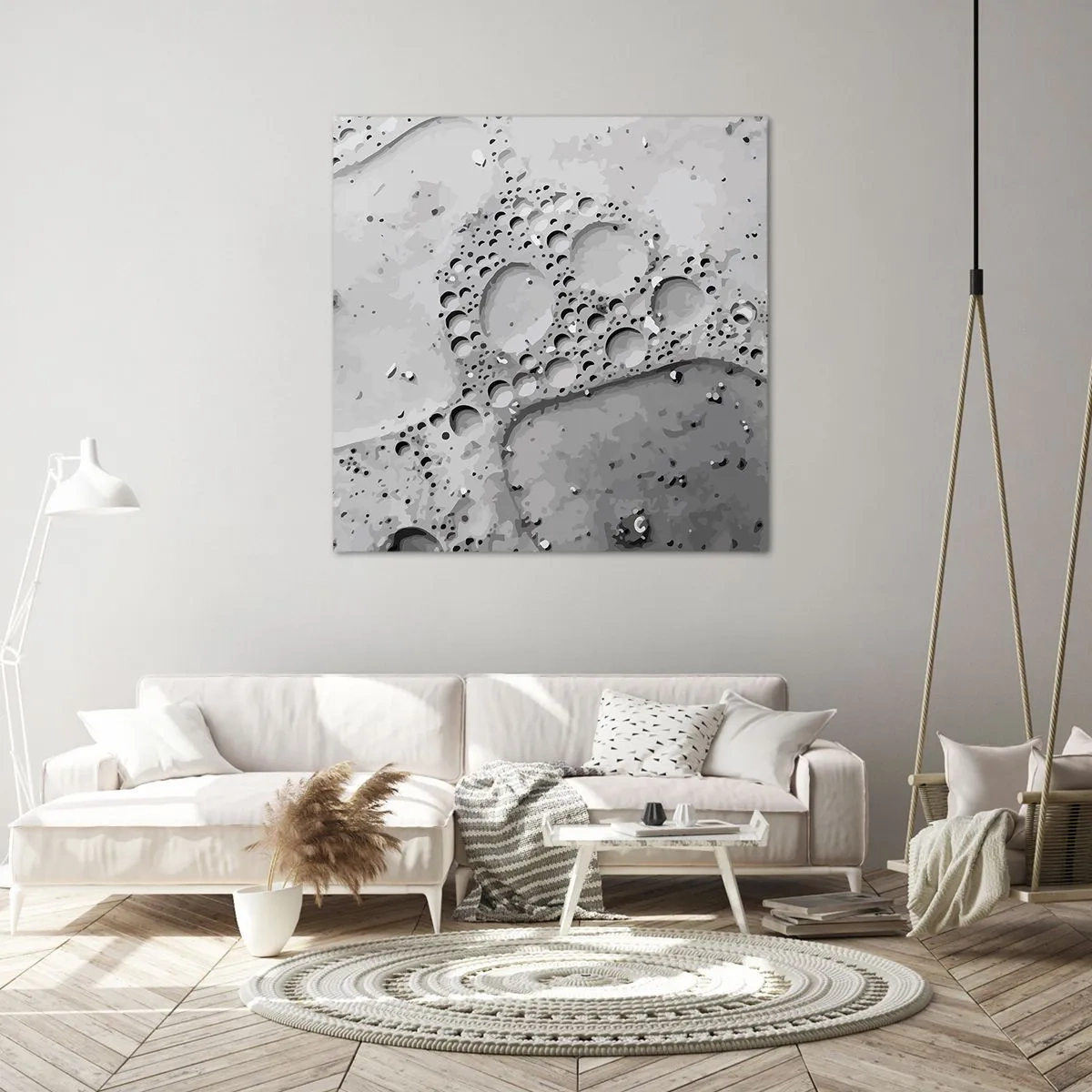 Impression sur toile - Image sur toile - Sentier de mousse - 40x40 cm