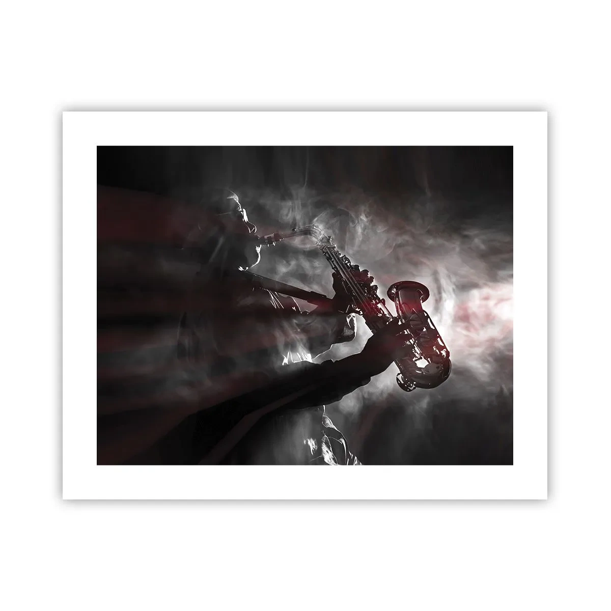 Affiche - Poster - Dans les brumes du jazz - 50x40 cm