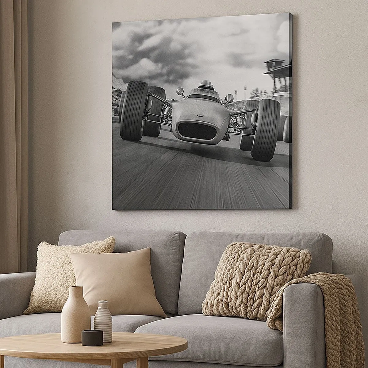 Impression sur toile - Image sur toile - Puissance! - 30x30 cm