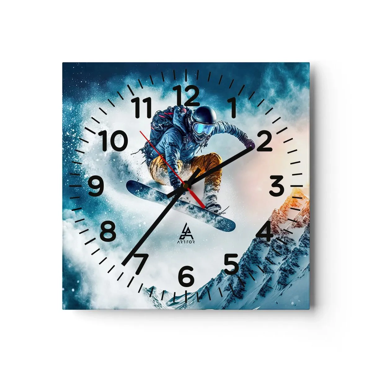 Horloge murale - Pendule murale - Des émotions extrêmes - 40x40 cm