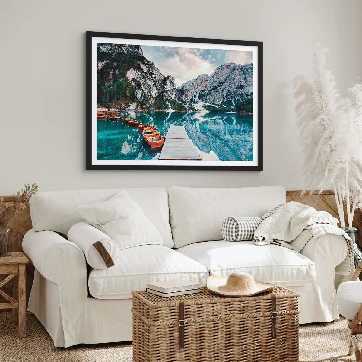 Affiche dans un cadre noir - Poster - On va te montrer la beauté - 50x40 cm