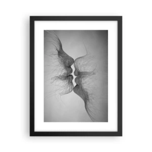 Affiche dans un cadre noir - Poster - La bise du vent - 30x40 cm