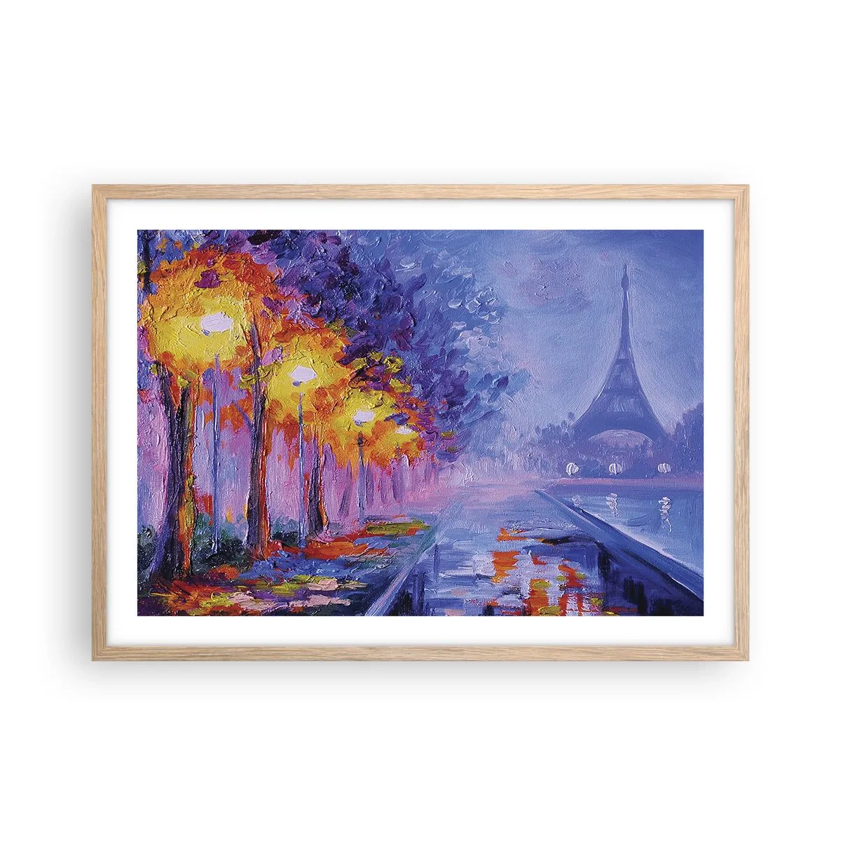 Affiche dans un chêne clair - Poster - Une ballade idéale - 70x50 cm