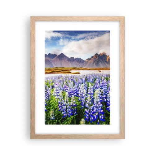 Affiche dans un chêne clair - Poster - La force et l'austérité côtoient la douceur - 30x40 cm