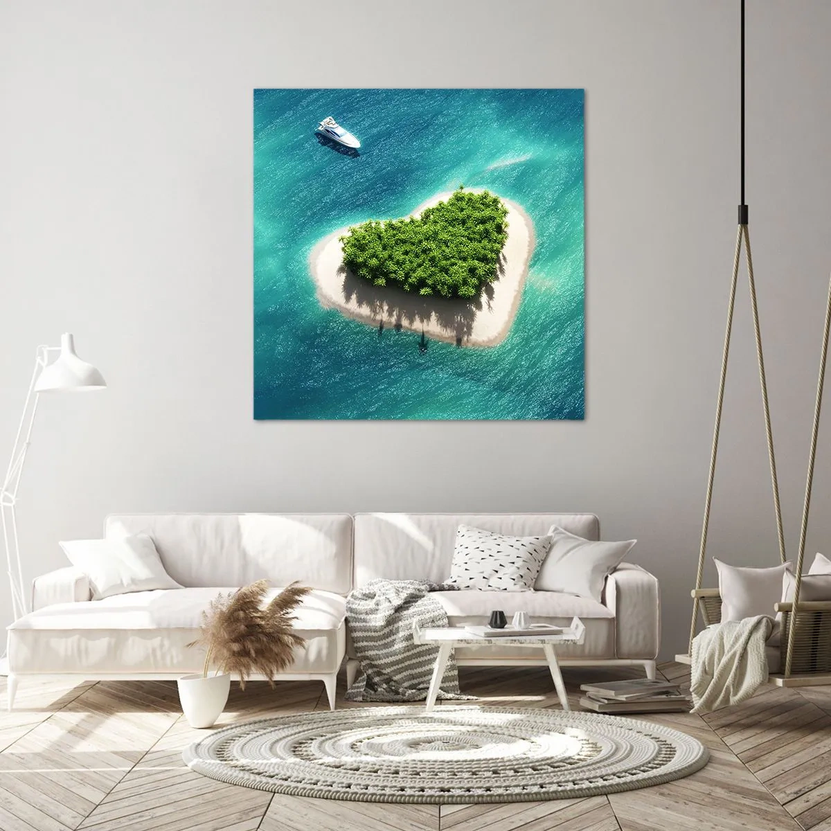 Impression sur toile - Image sur toile - J'aime l'été - 30x30 cm