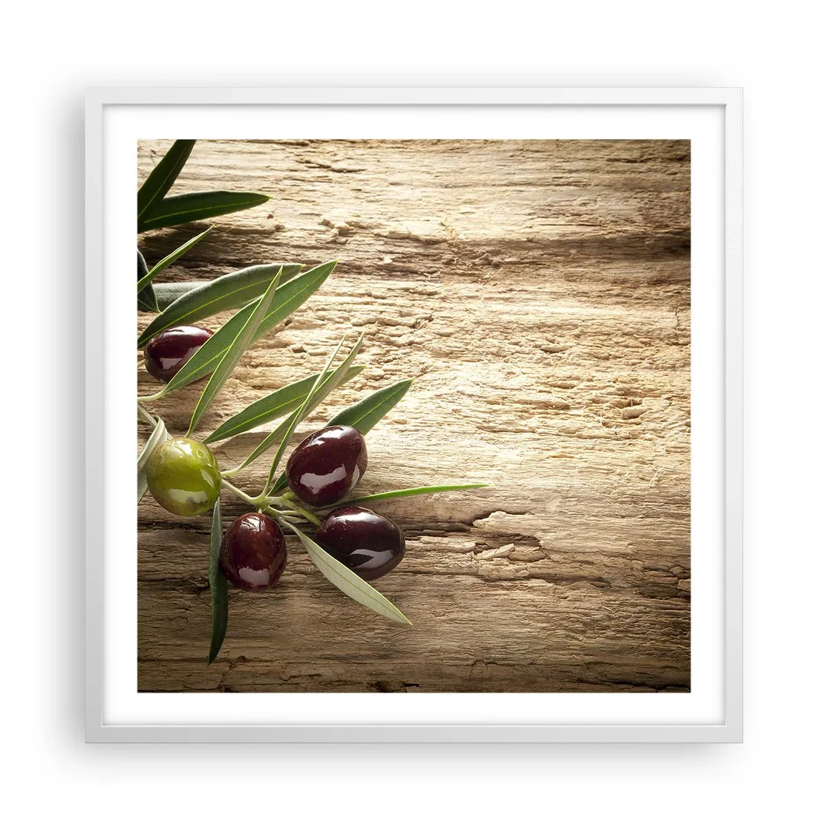 Affiche dans un cadre blanc - Poster - Directement de la nature - 60x60 cm