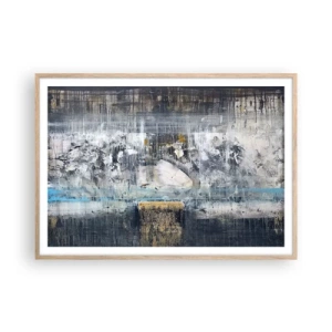 Affiche dans un chêne clair - Poster - Comme sur la glace, comme après décembre - 100x70 cm