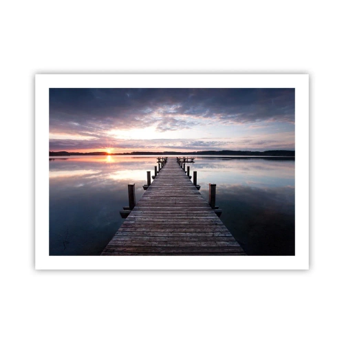 Affiche - Poster - Une frontière tranquille entre le jour et la nuit - 70x50 cm