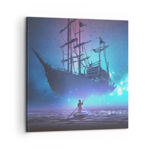 Impression sur toile - Image sur toile - A la rencontre du mythe de la mer - 60x60 cm