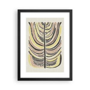 Affiche dans un cadre noir - Poster - Abstraction pleine de vie - 30x40 cm