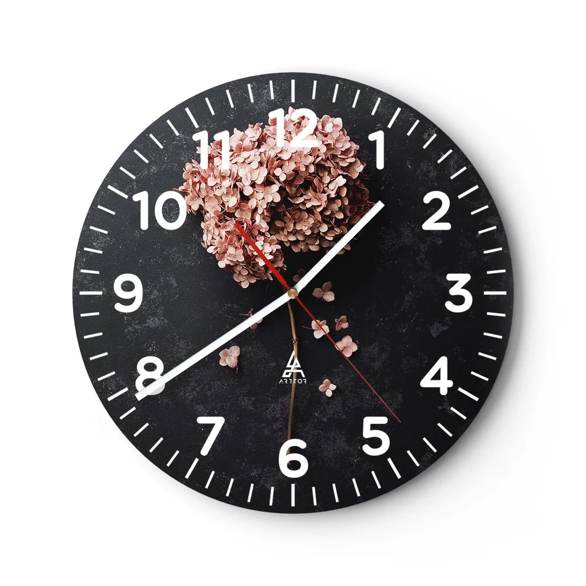 Horloge murale - Pendule murale - Un signe vraiment romantique - 40x40 cm