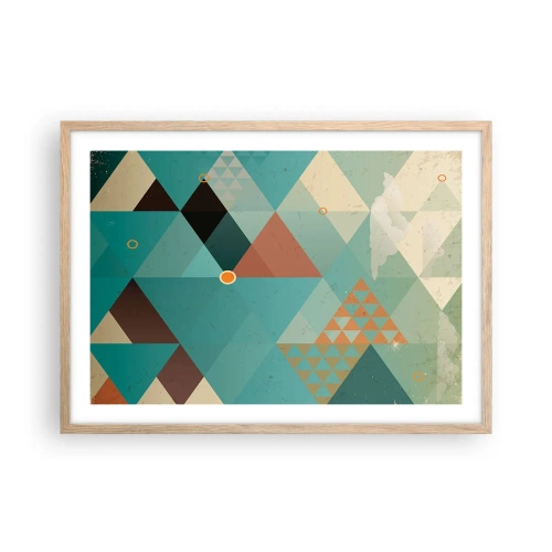 Affiche dans un chêne clair - Poster - Unité de la multiplicité, multiplicité de l'unité - 70x50 cm