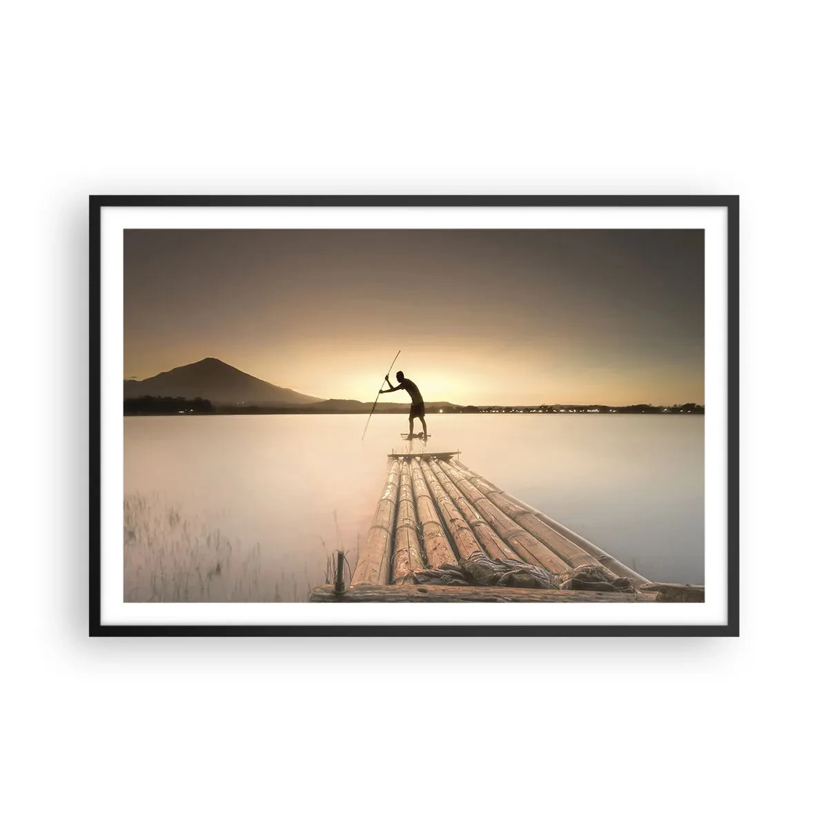 Affiche dans un cadre noir - Poster - Avant la fin du jour - 91x61 cm