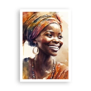 Affiche - Poster - reine africaine - 70x100 cm