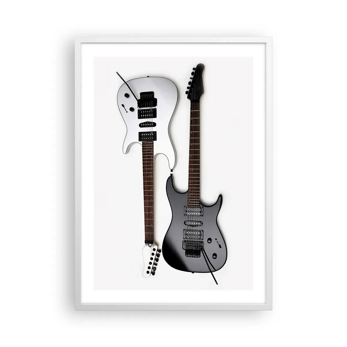 Affiche dans un cadre blanc - Poster - Harmonie des formes - 50x70 cm