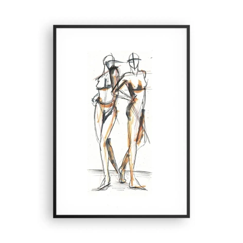 Affiche dans un cadre noir - Poster - Étude de la grâce - 70x100 cm