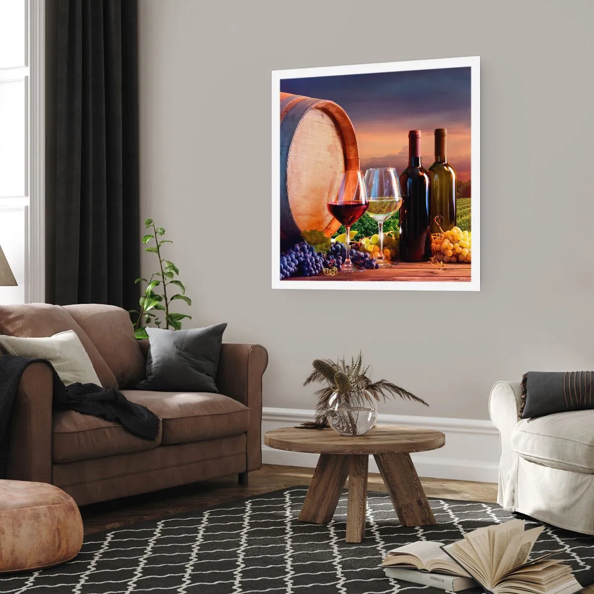 Affiche - Poster - Ici la vie a du goût - 30x30 cm