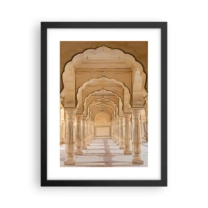 Affiche dans un cadre noir - Poster - Dans le palais du maharaja - 30x40 cm