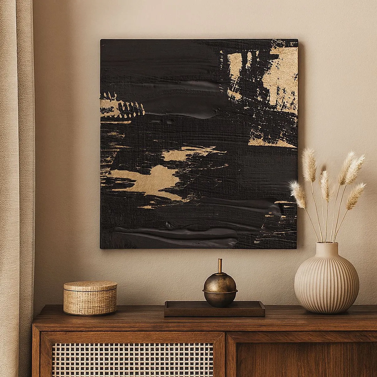 Impression sur toile - Image sur toile - Empreinte du toucher - 30x30 cm