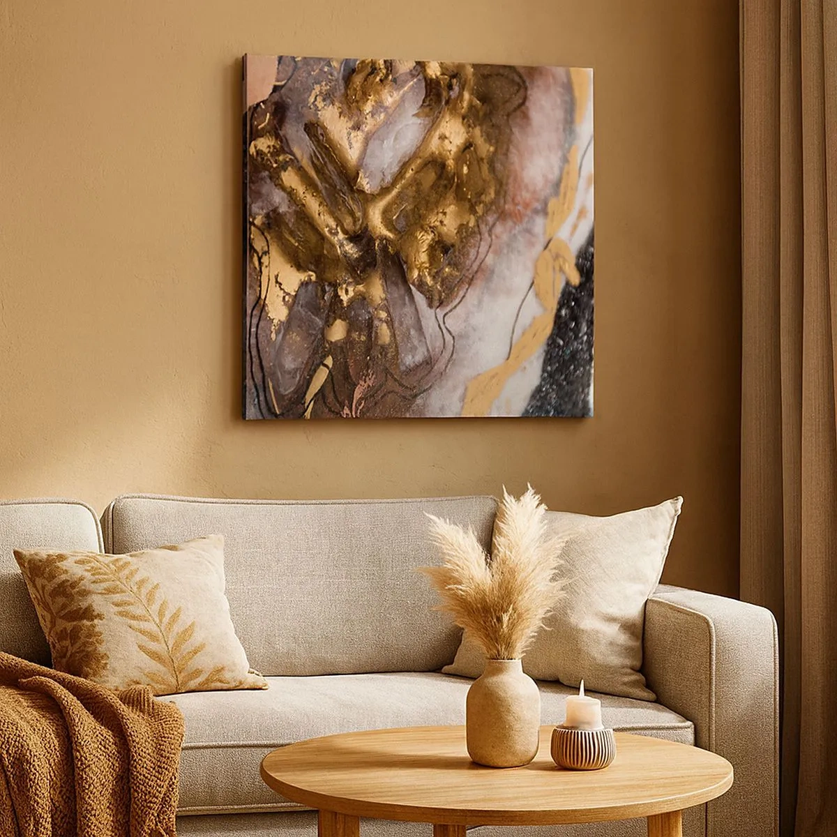 Impression sur toile - Image sur toile - Élément de la terre - 30x30 cm