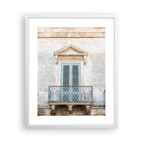 Affiche dans un cadre blanc - Poster - Le charme unique de l'Italie - 40x50 cm