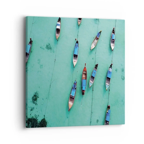 Impression sur toile - Image sur toile - Dans une attente jouyeuse - 40x40 cm