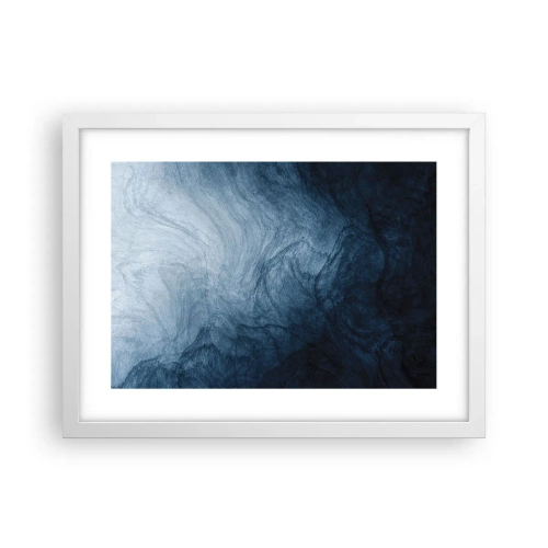 Affiche dans un cadre blanc - Poster - Atteindre en profondeur - 40x30 cm