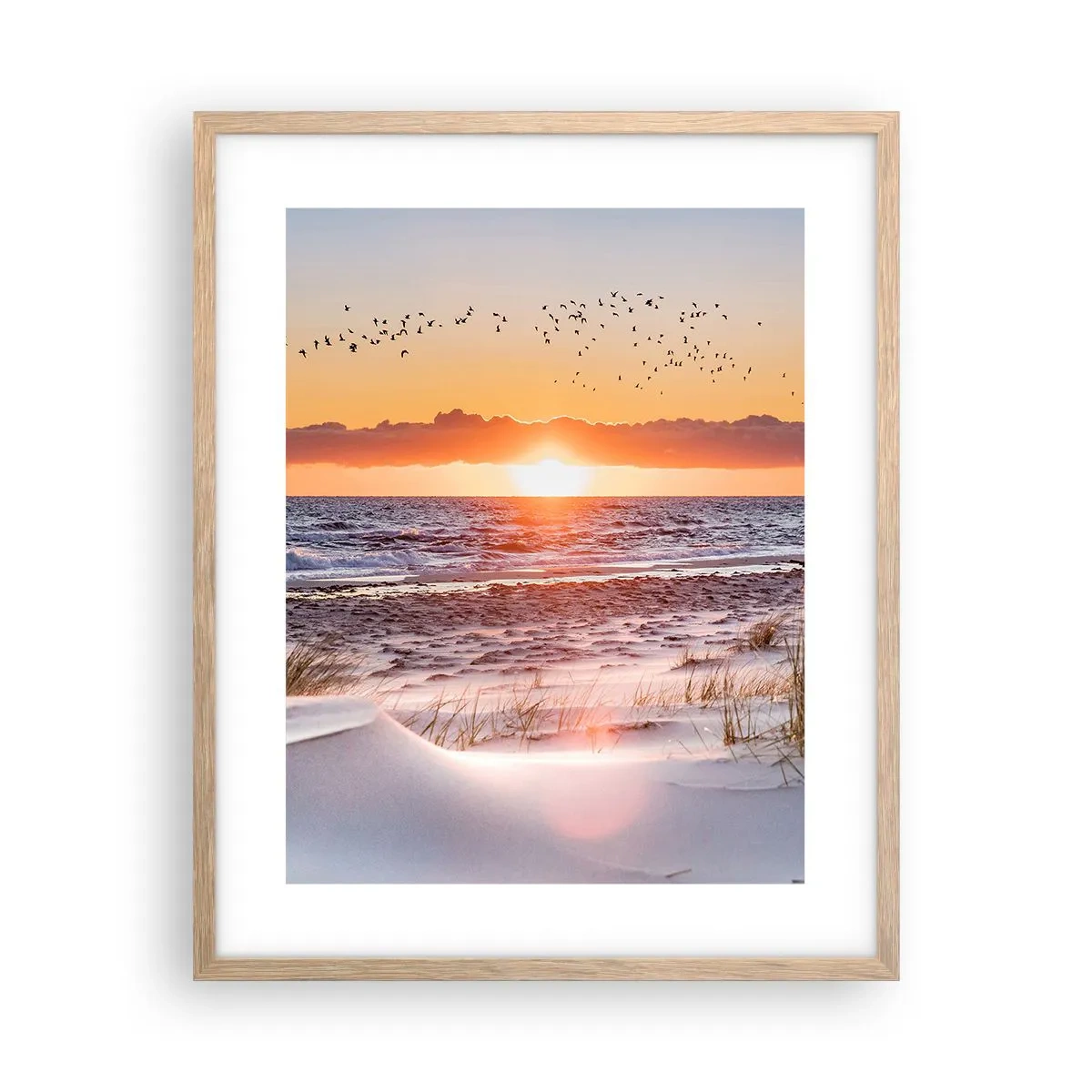 Affiche dans un chêne clair - Poster - Paysage horizontal - 40x50 cm