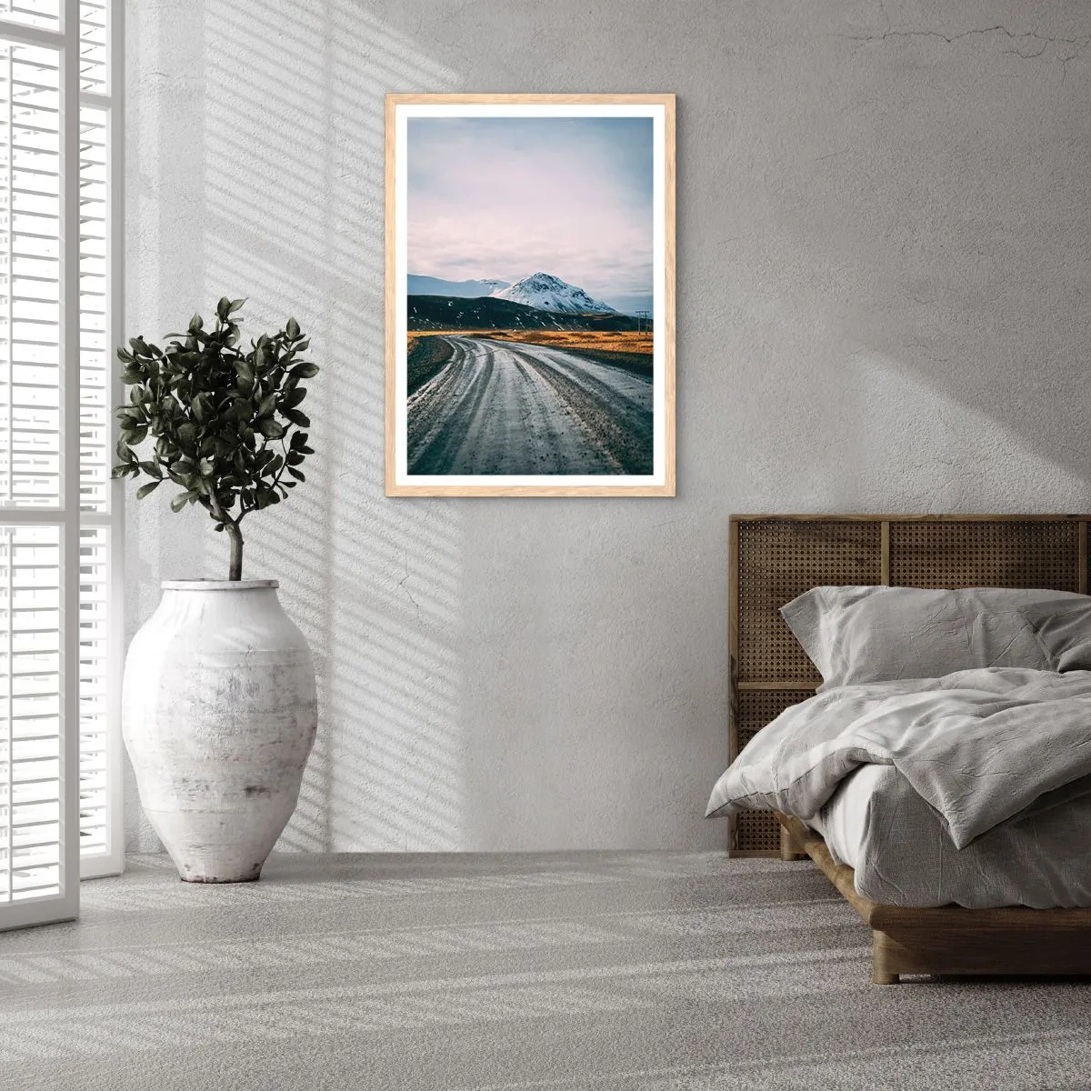 Affiche dans un chêne clair - Poster - Dans un climat islandais - 61x91 cm
