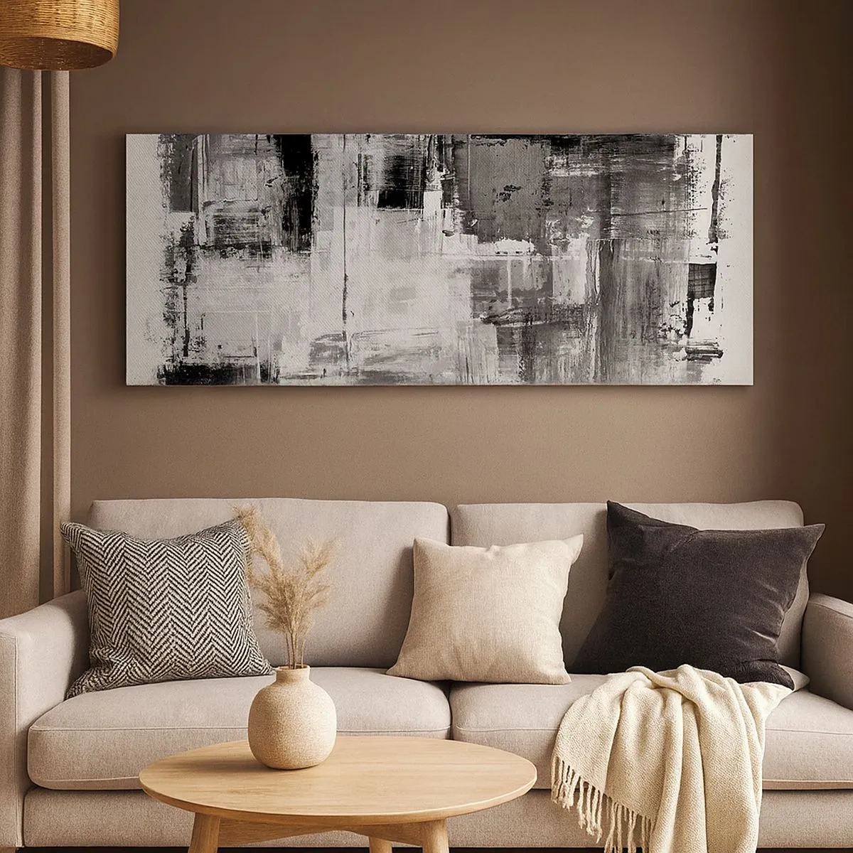 Impression sur toile - Image sur toile - Le gris est beau - 100x40 cm