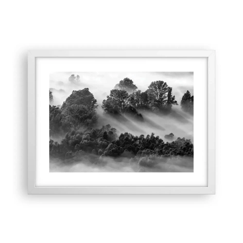 Affiche dans un cadre blanc - Poster - Sortir de son sommeil - 40x30 cm