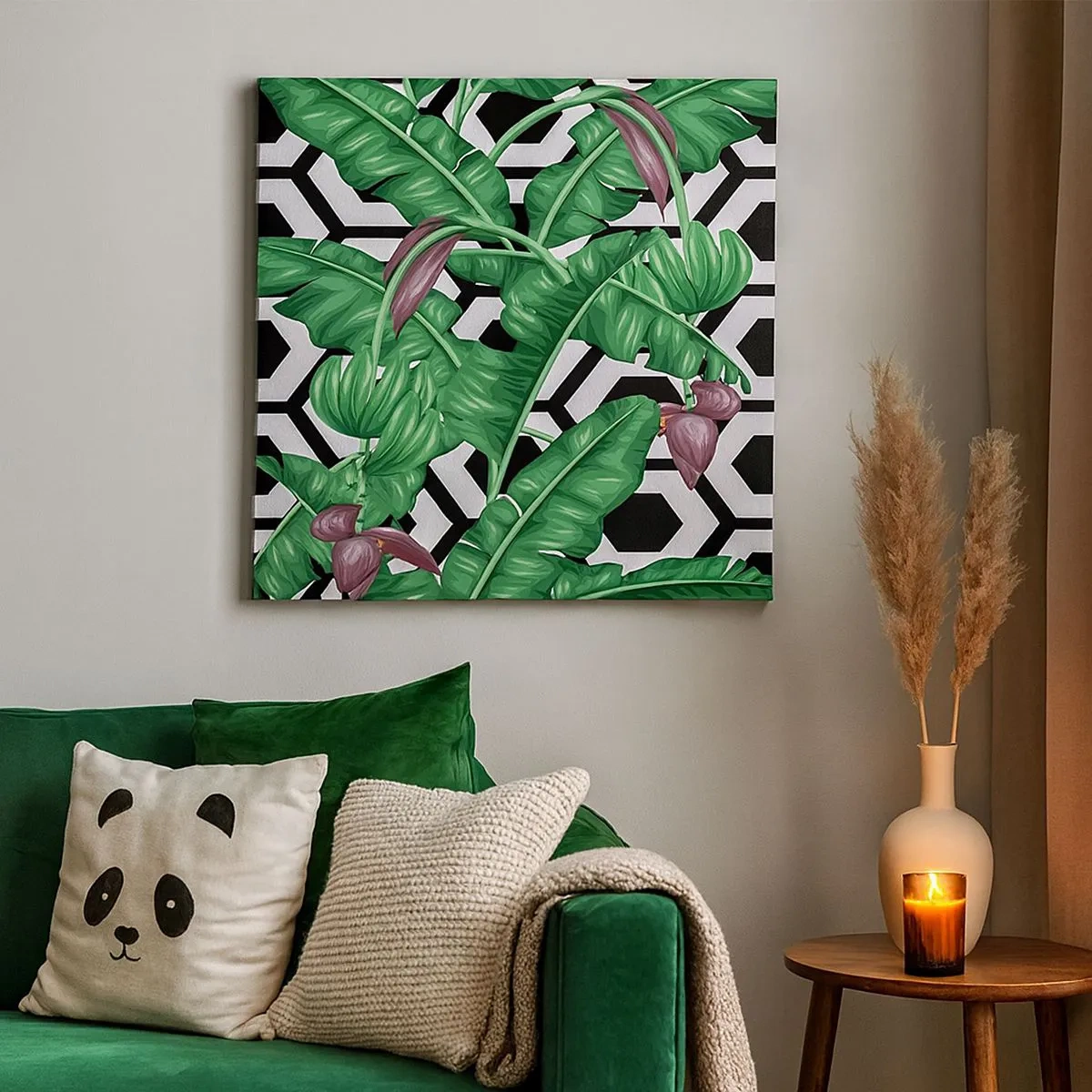 Impression sur toile - Image sur toile - Une composition symétrique par nature - 30x30 cm