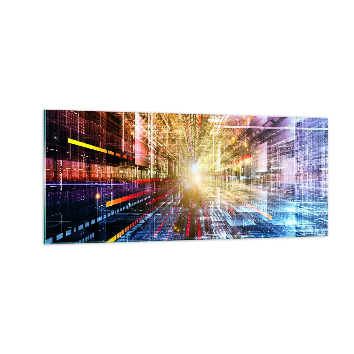 Impression sur verre - Image sur verre - Couloir lumineux - 100x40 cm