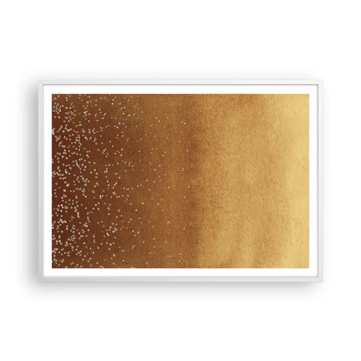 Affiche dans un cadre blanc - Poster - Origine du monde - 100x70 cm