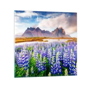 Impression sur verre - Image sur verre - La force et l'austérité côtoient la douceur - 70x70 cm