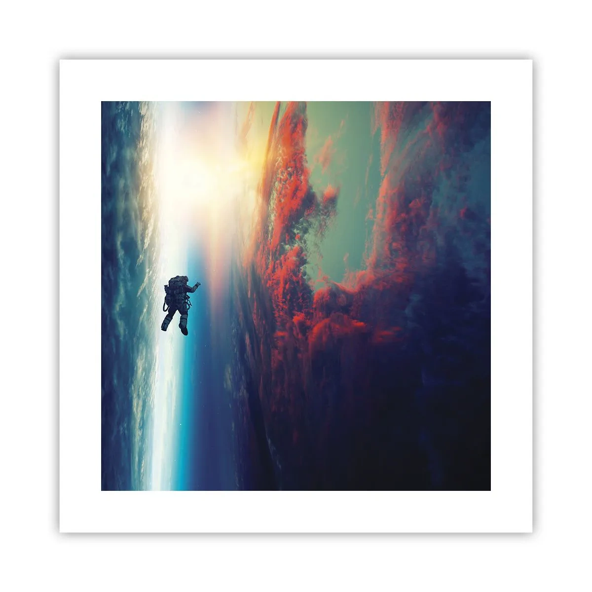 Affiche - Poster - Affronter l'univers - 40x40 cm