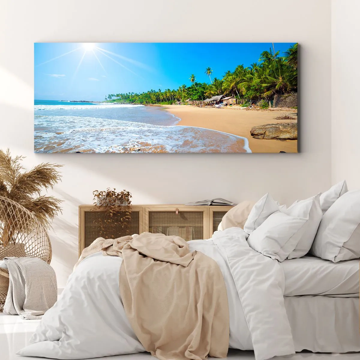 Impression sur toile - Image sur toile - Un endroit exotique pour vous - 90x30 cm