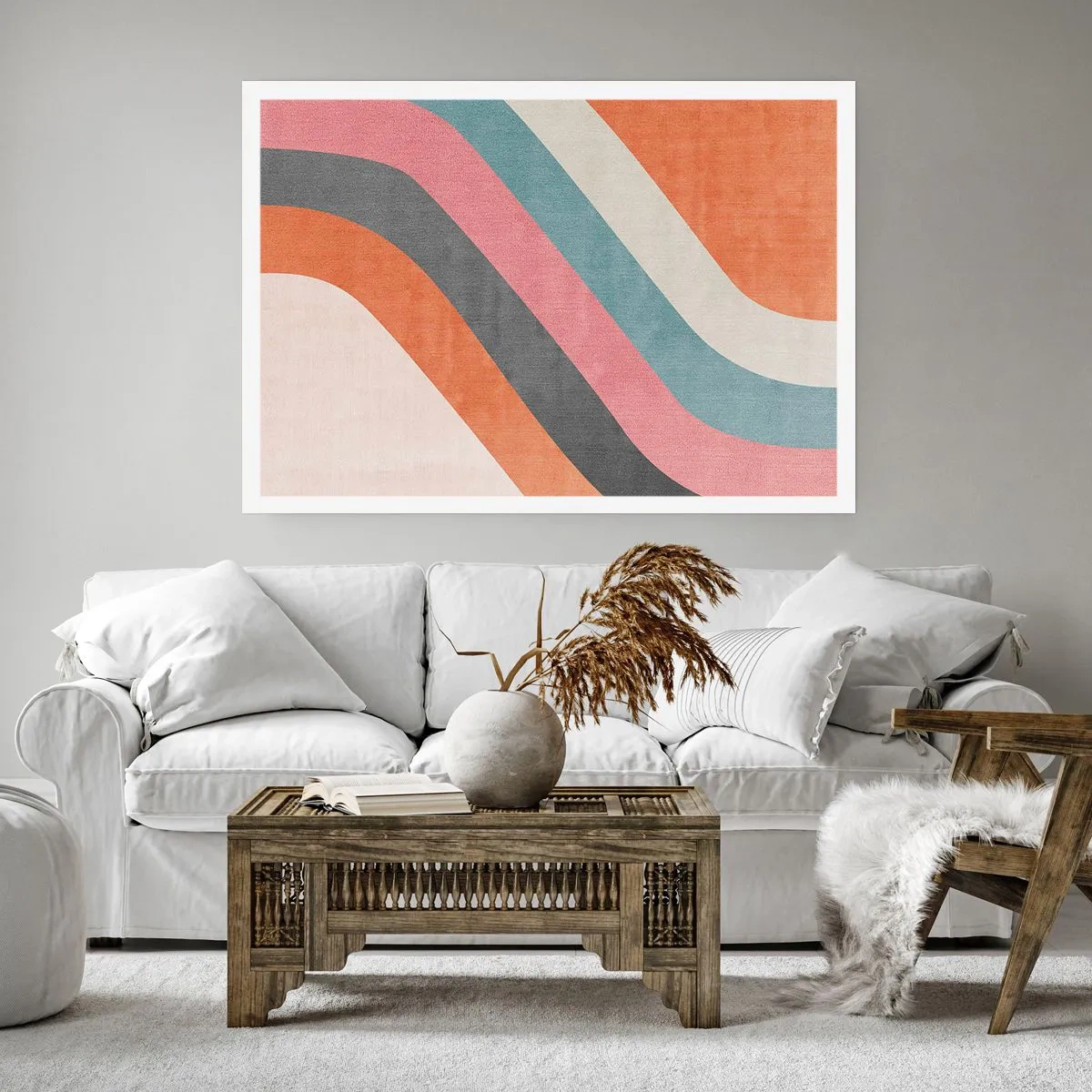 Affiche - Poster - Composition diagonale – mouvement - 50x40 cm