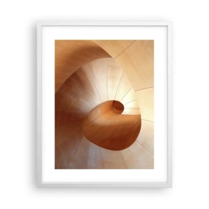 Affiche dans un cadre blanc - Poster - Serpentin architectural - 40x50 cm