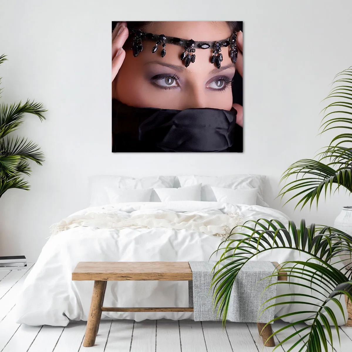 Impression sur toile - Image sur toile - Tentation de mystère oriental - 70x70 cm