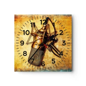 Horloge murale - Pendule murale - Les années d'or de la radio - 30x30 cm