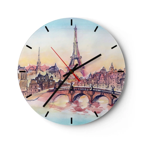 Horloge murale - Pendule murale - La seule ville de ce type au monde - 40x40 cm