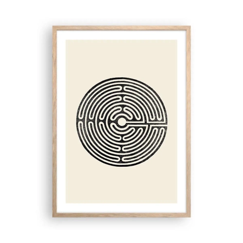 Affiche dans un chêne clair - Poster - Ordre mystérieux - 50x70 cm