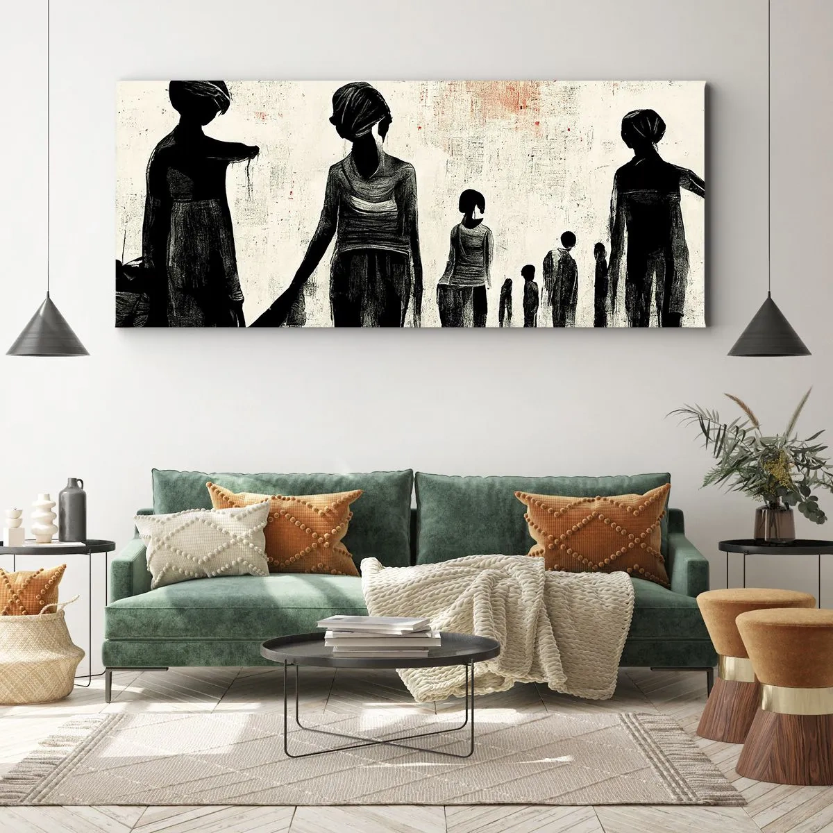 Impression sur toile - Image sur toile - Contre la solitude - 100x40 cm