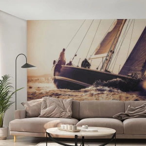 Papier Peint Photo Premium Sand - Navigue, marin - Yacht, Mer, voile - 500x350 cm
