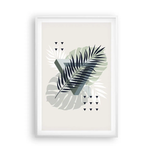 Affiche dans un cadre blanc - Poster - Nature et géométrie - deux odres? - 61x91 cm